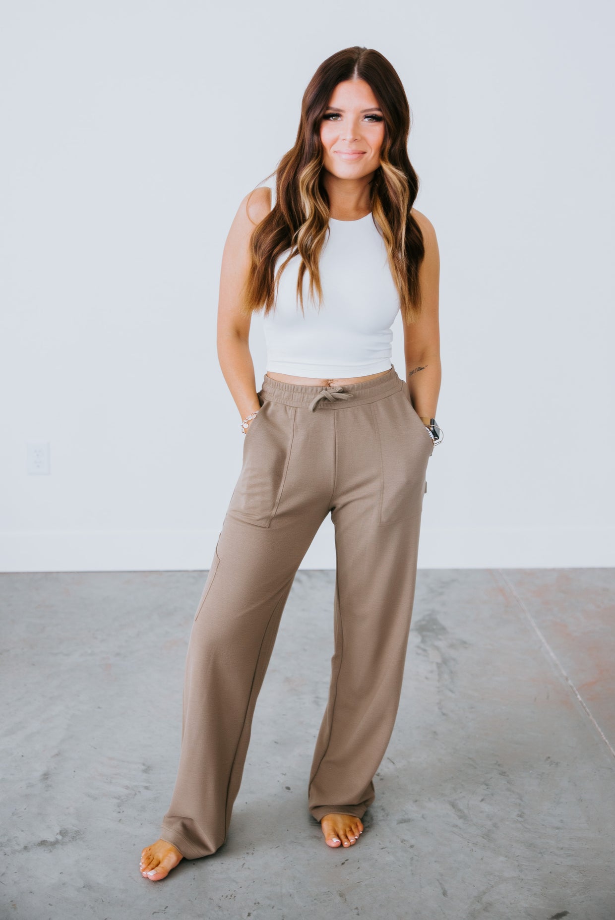 Ellis Pant in Paperweight Cotton - Willow