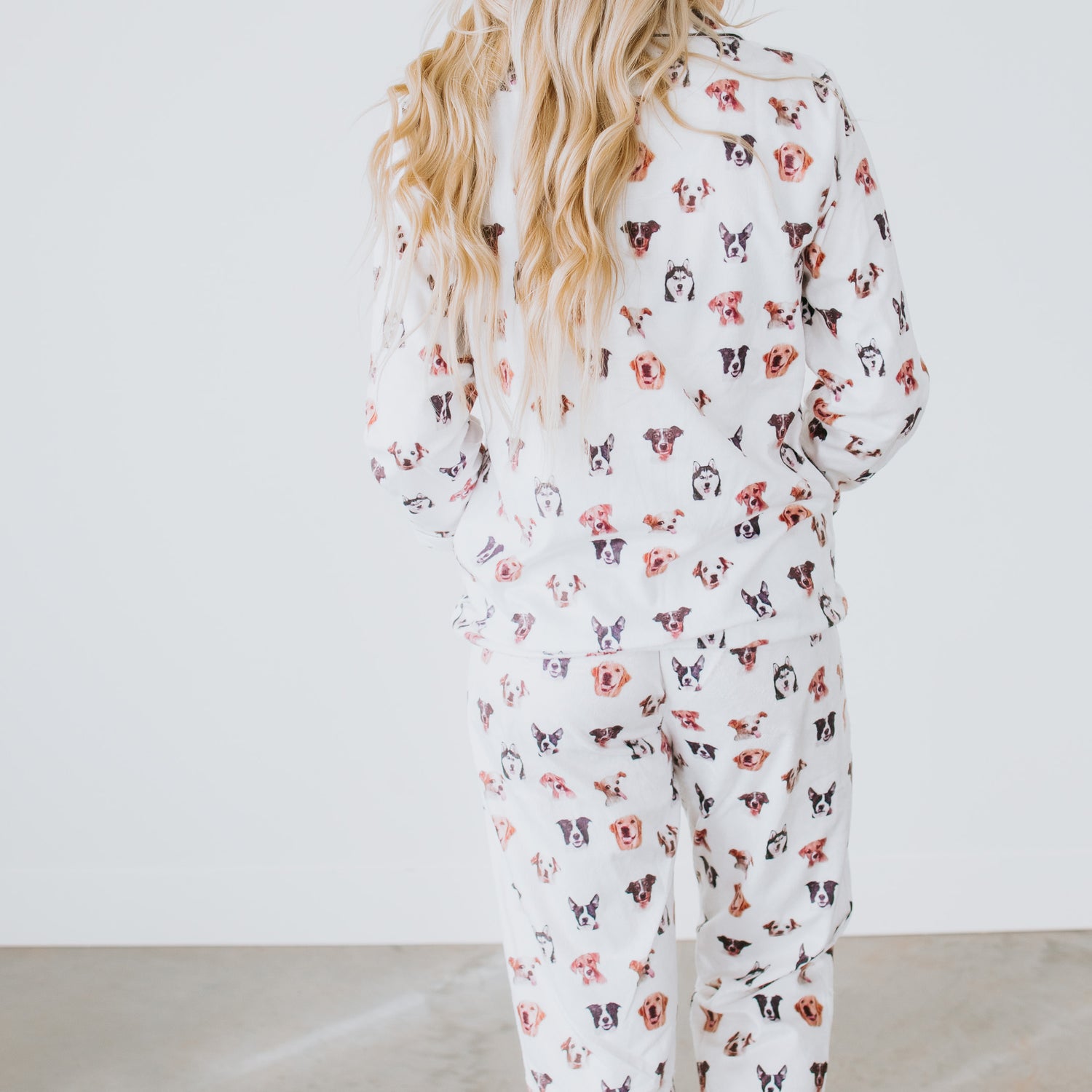 Dog Print Pajama Set