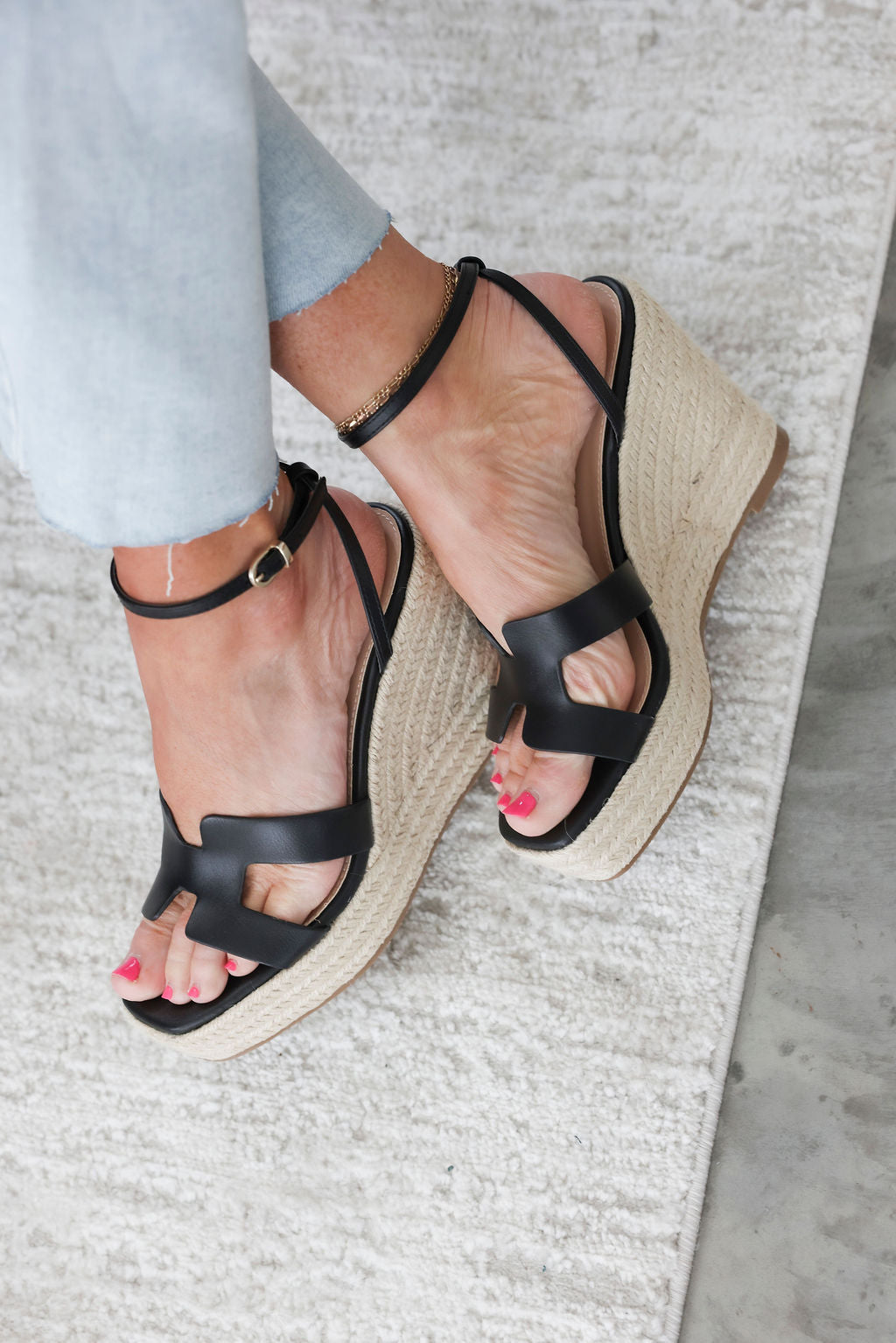 image of Leah Espadrille Wedge Sandal