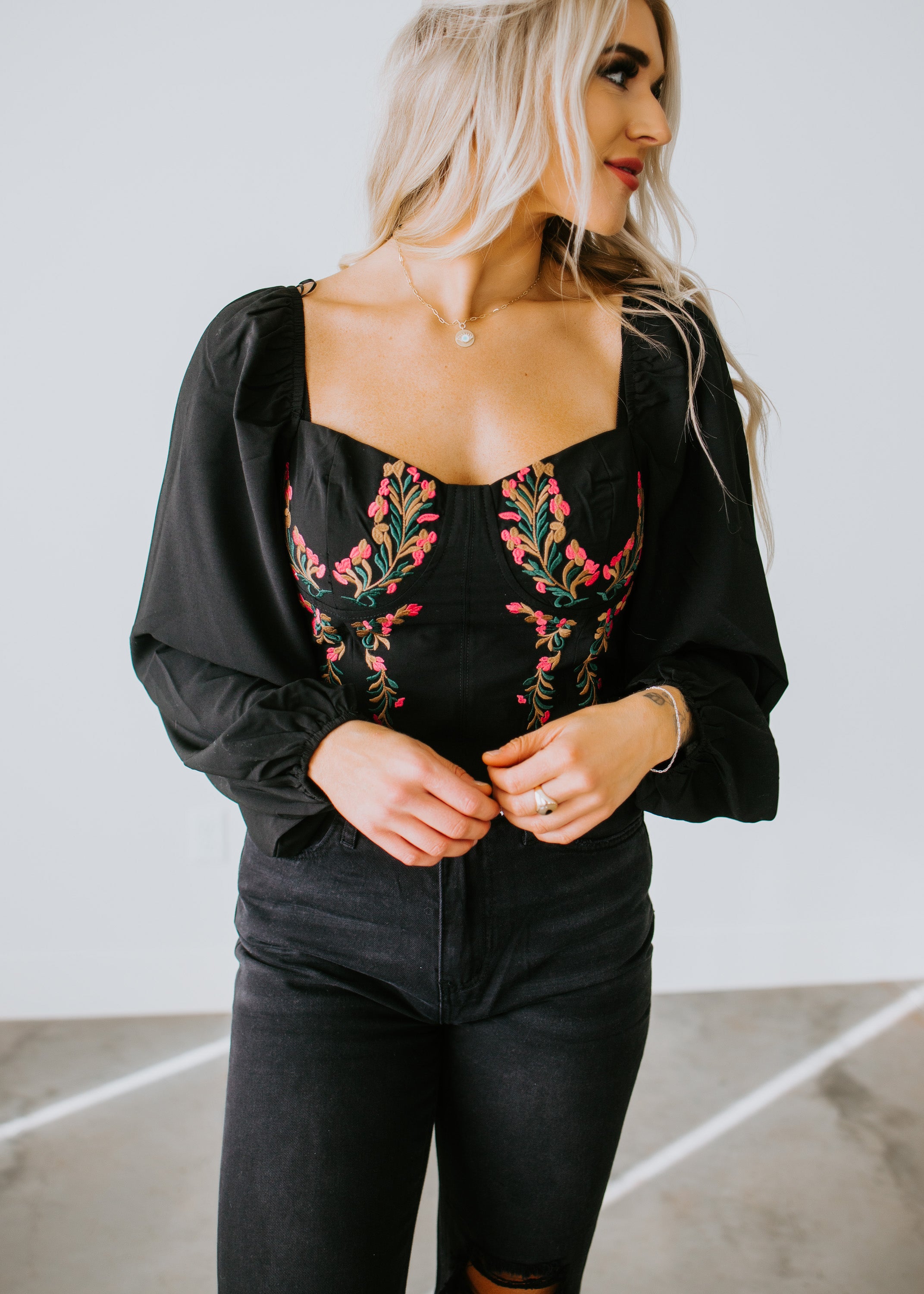 image of Catalina Embroidered Top