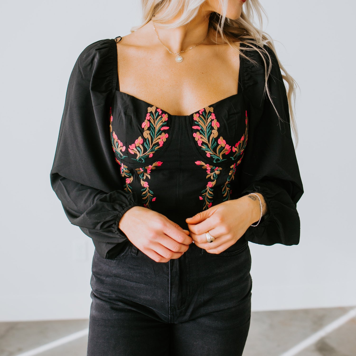 Catalina Embroidered Top