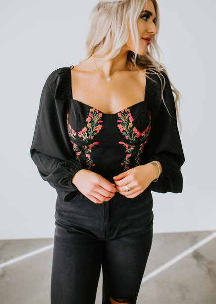 Catalina Embroidered Top