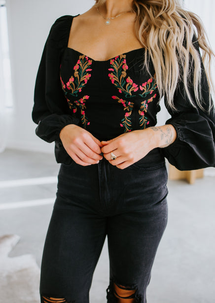 Catalina Embroidered Top