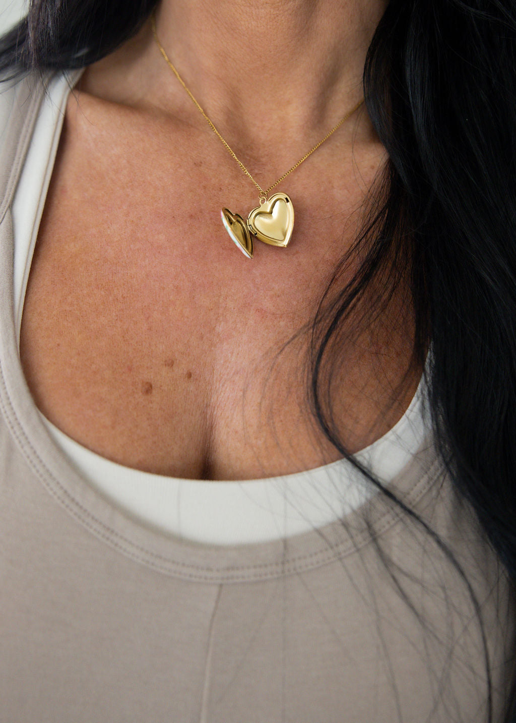 Floral Locket Necklace