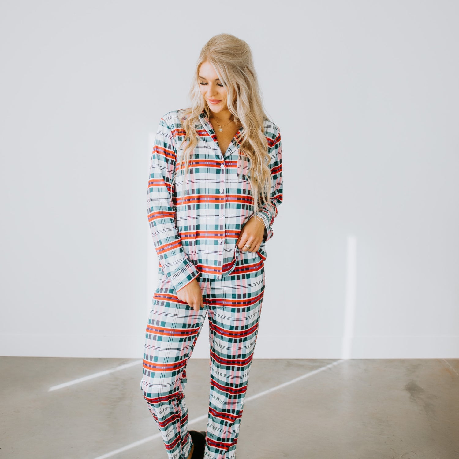 Tis the Season Plaid Pajama Set