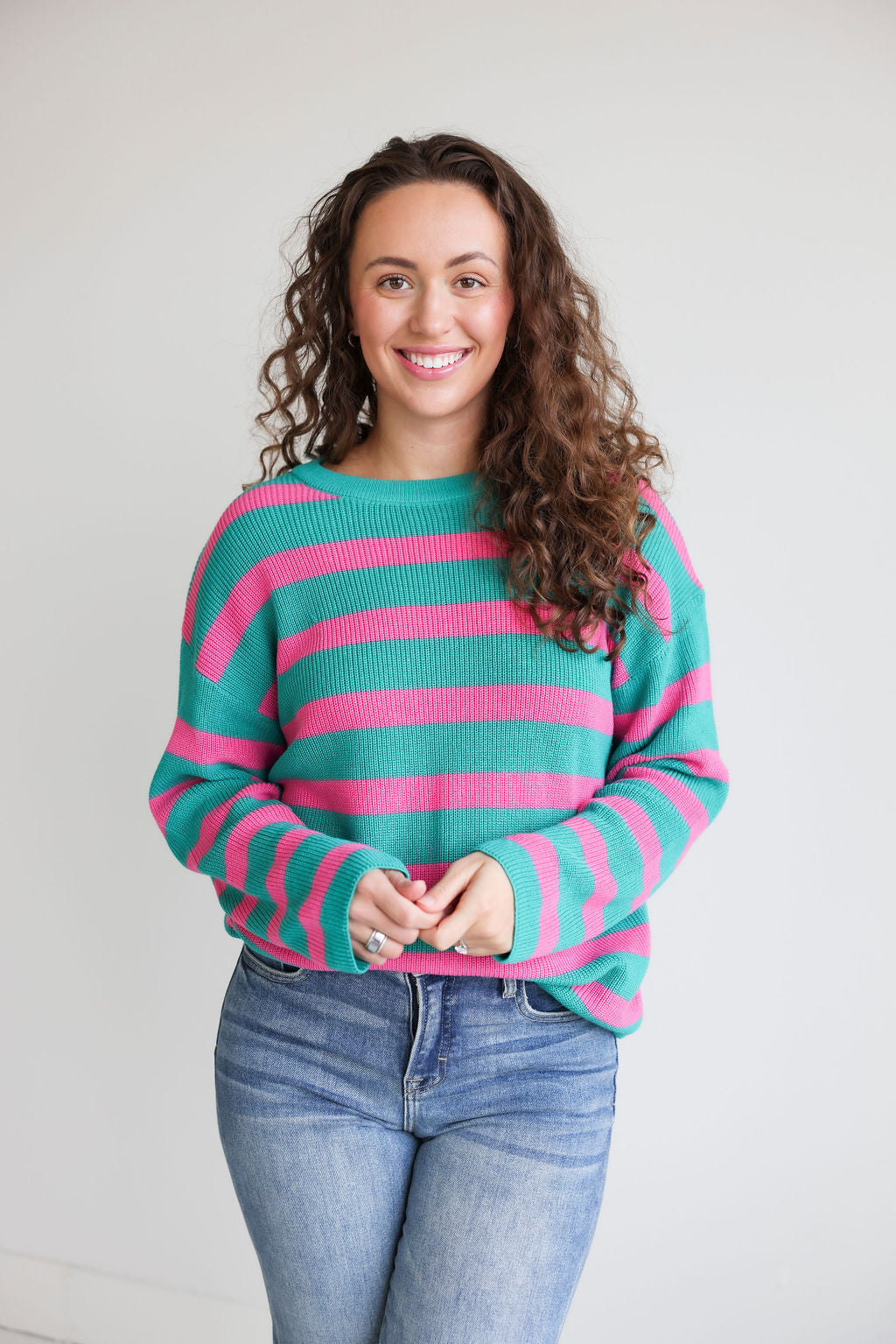 image of Kalen Striped Sweater