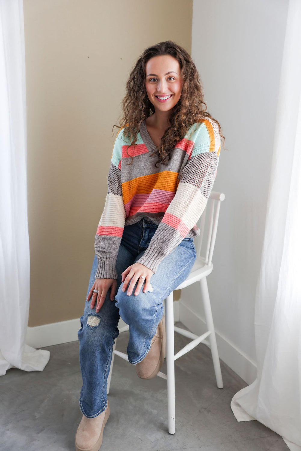 Oren Oversized Striped Sweater