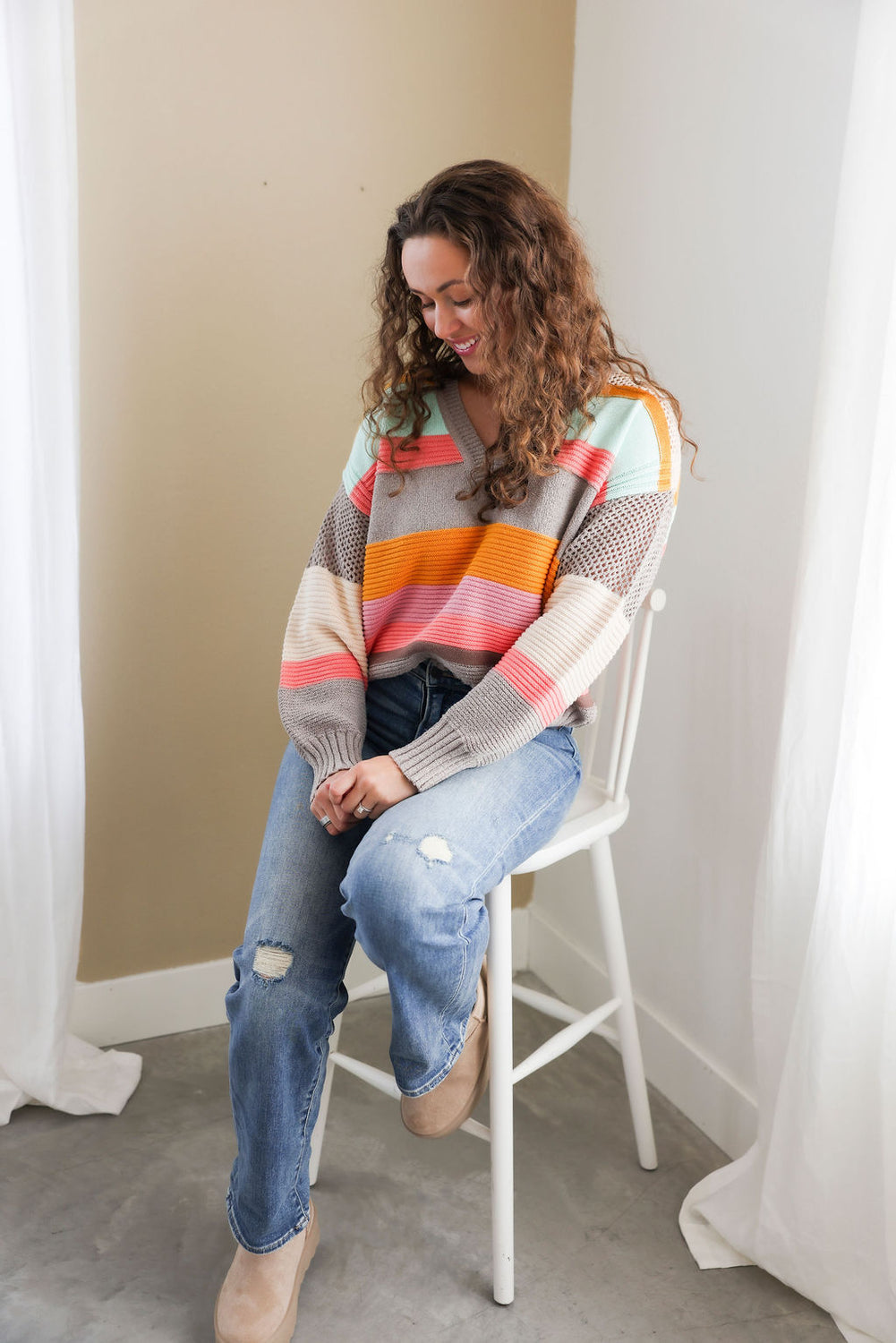 Oren Oversized Striped Sweater