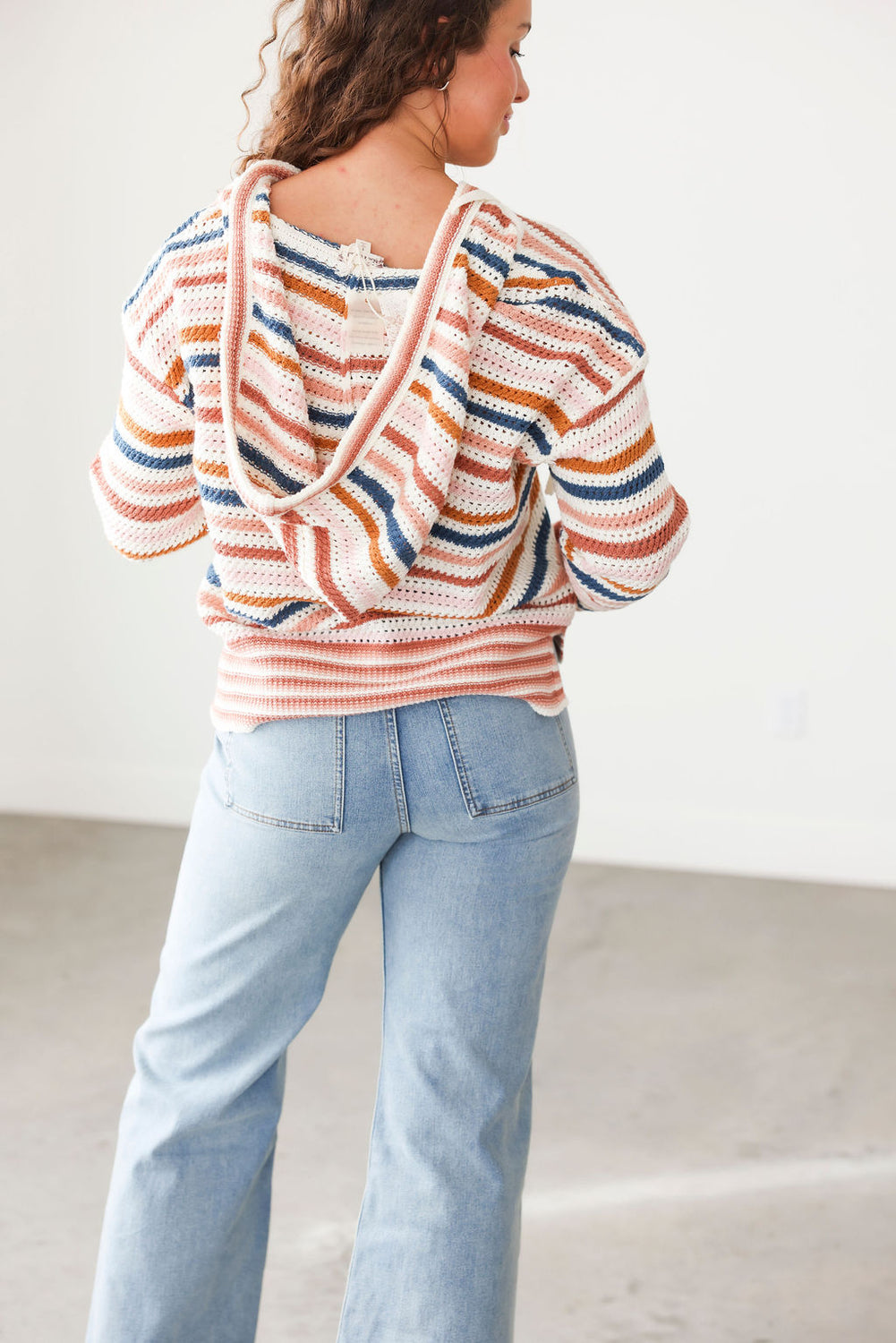 Carissa Knit Striped Hoodie