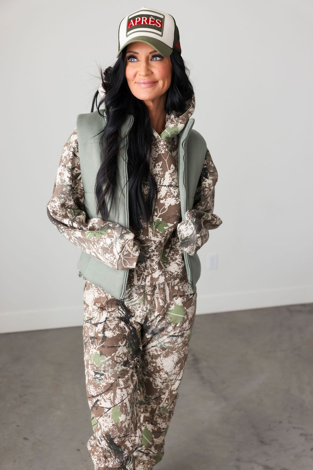 Mixed Sand Camo Hoodie by Lily & Lottie
