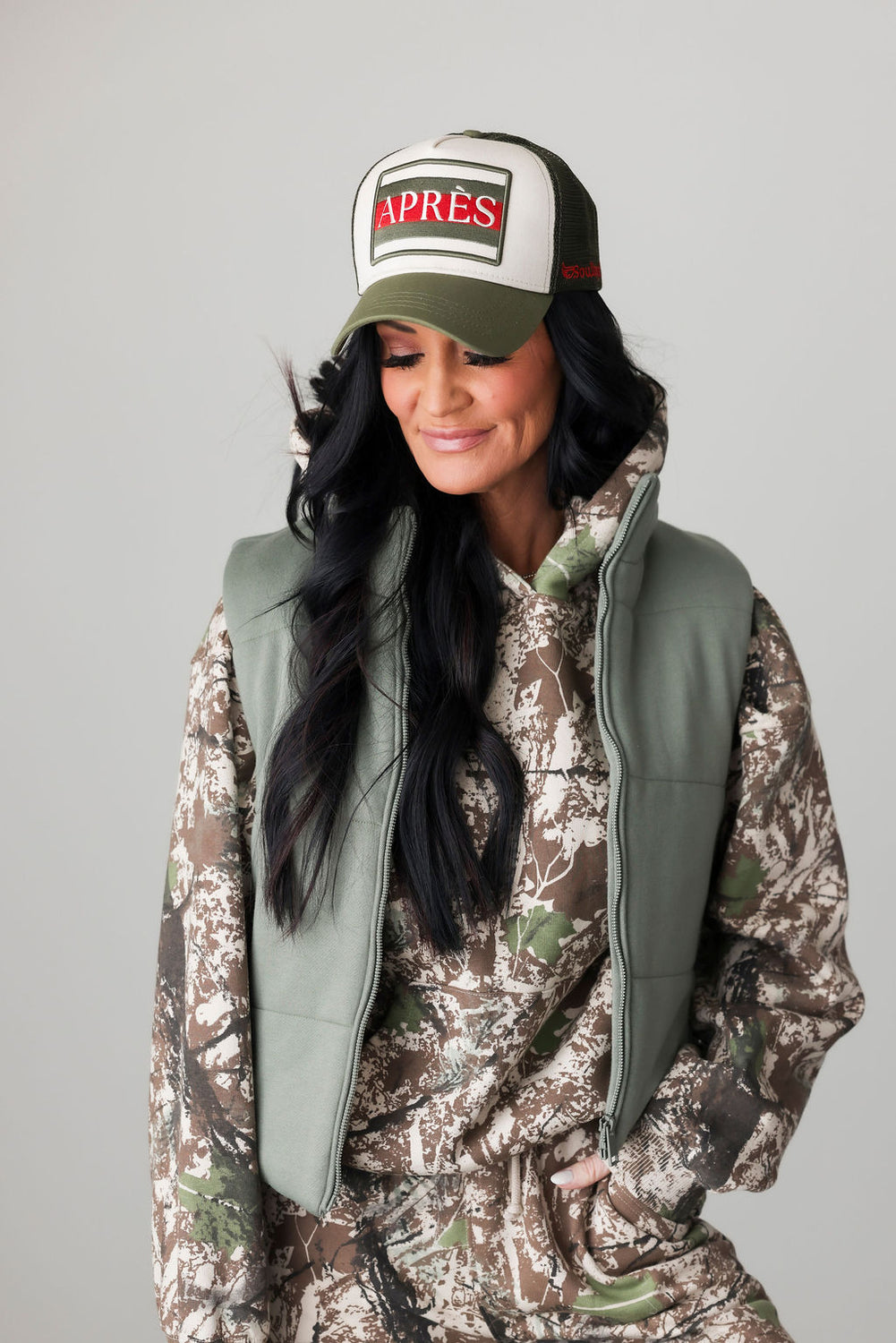 Mixed Sand Camo Hoodie by Lily & Lottie