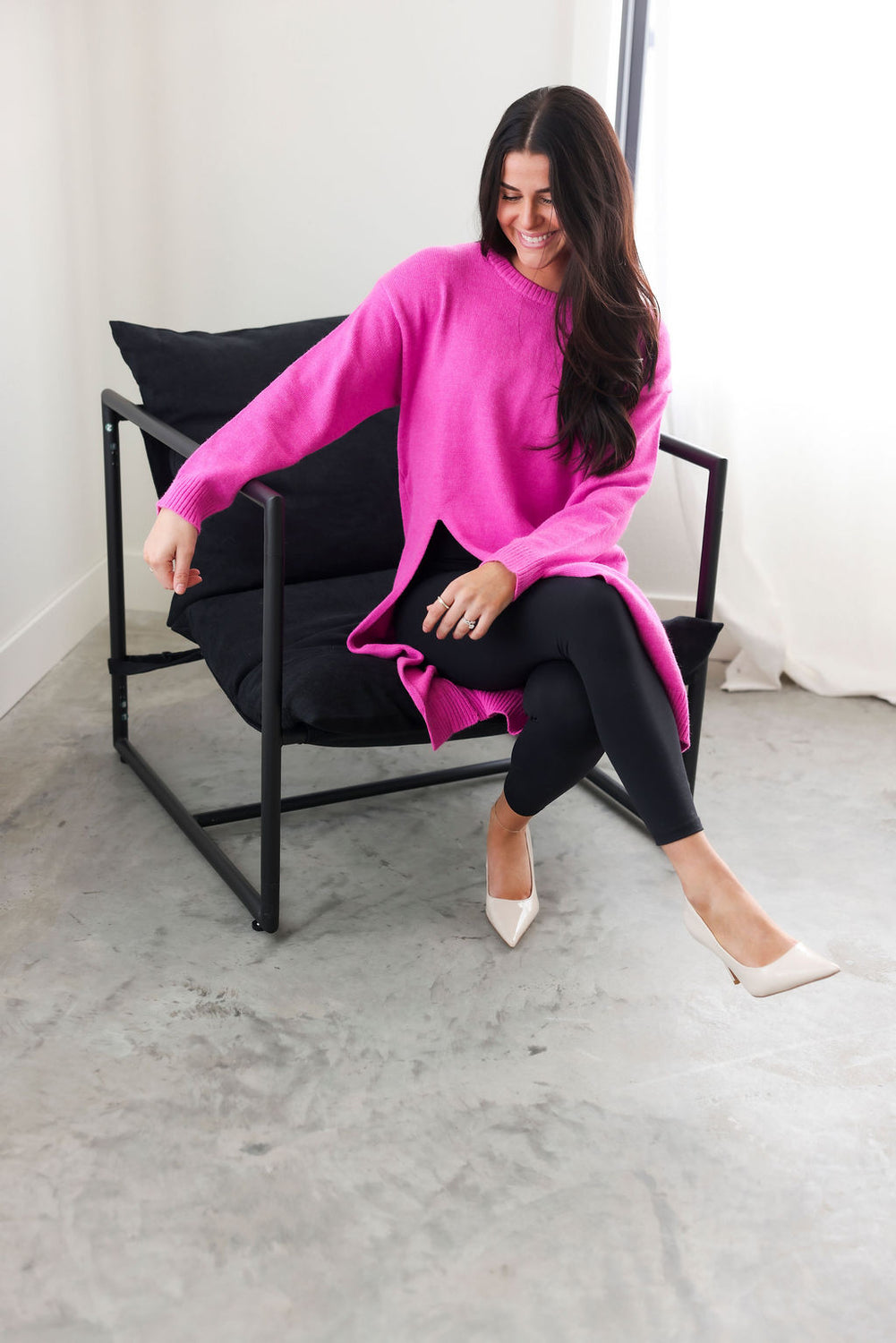 Ferrah High Slit Pullover