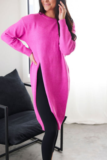 Ferrah High Slit Pullover