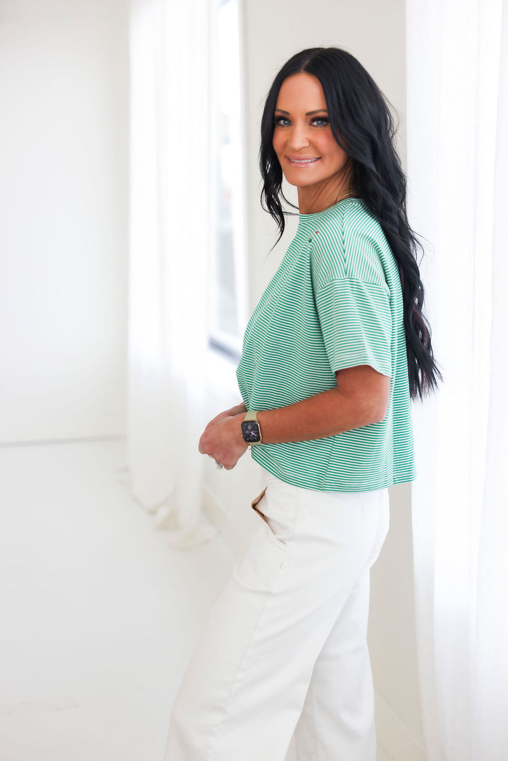 Golf Icon Striped Tee