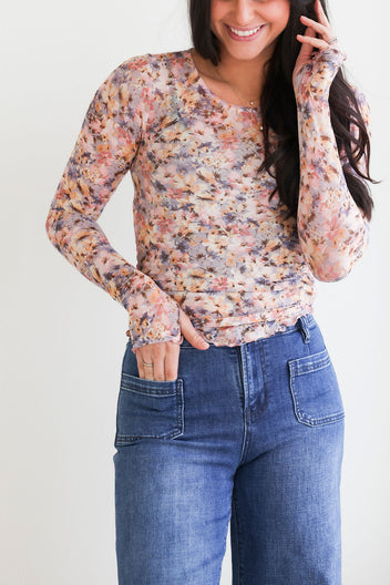 Rylie Floral Mesh Top