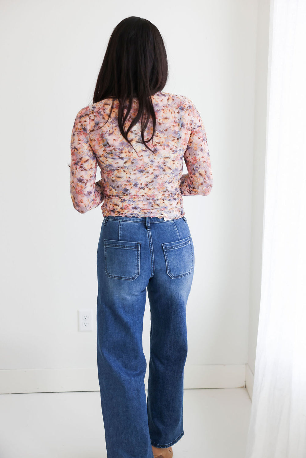 Rylie Floral Mesh Top