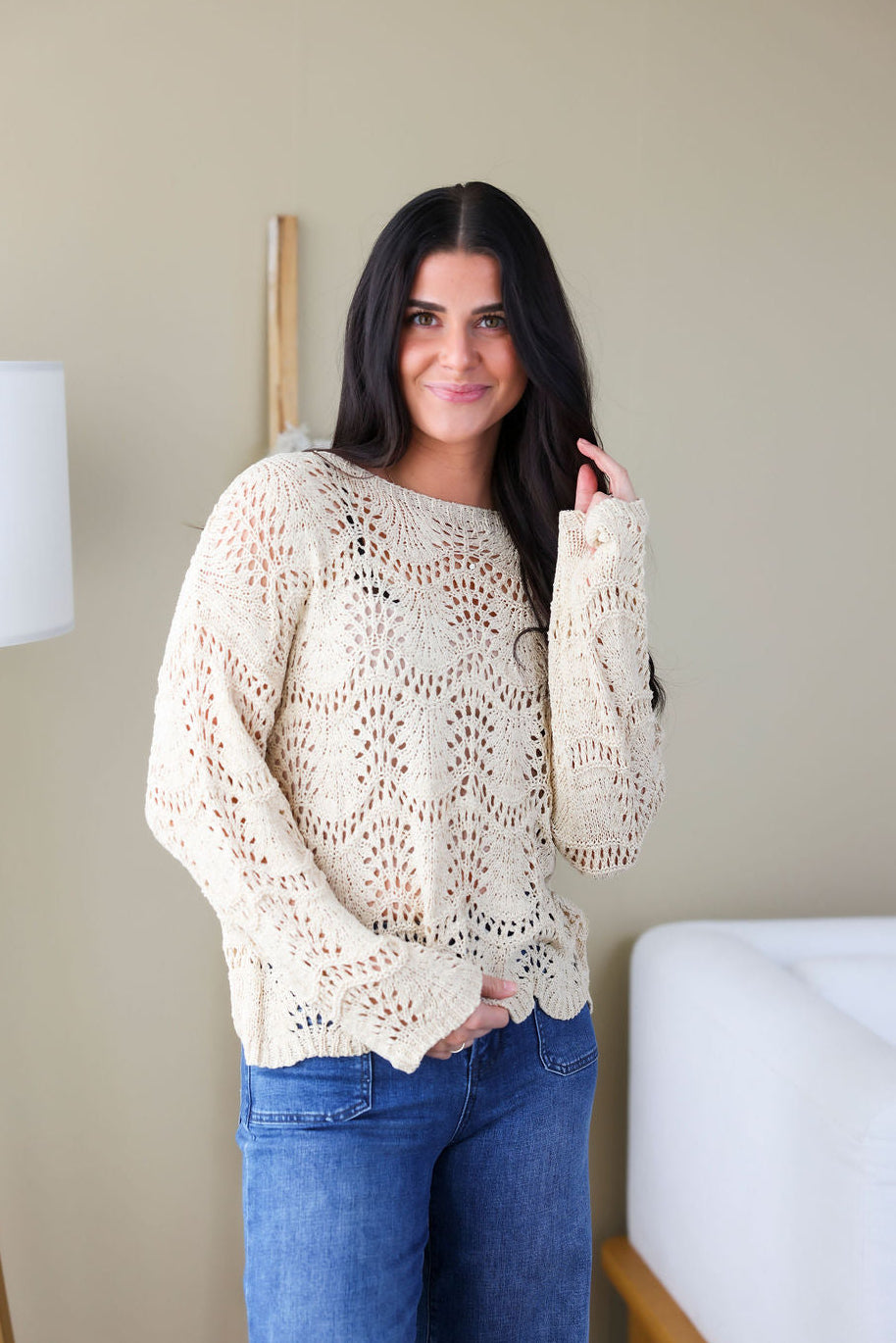image of Shaina Boat Neck Sweater