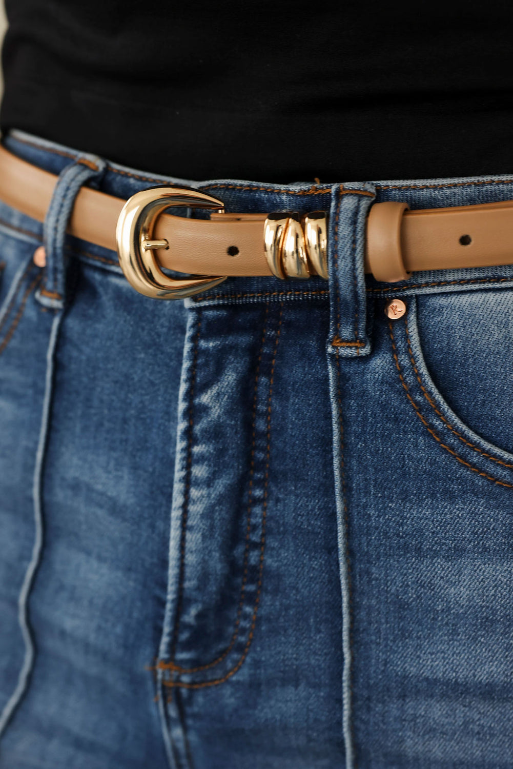 Skinny Leather Belt