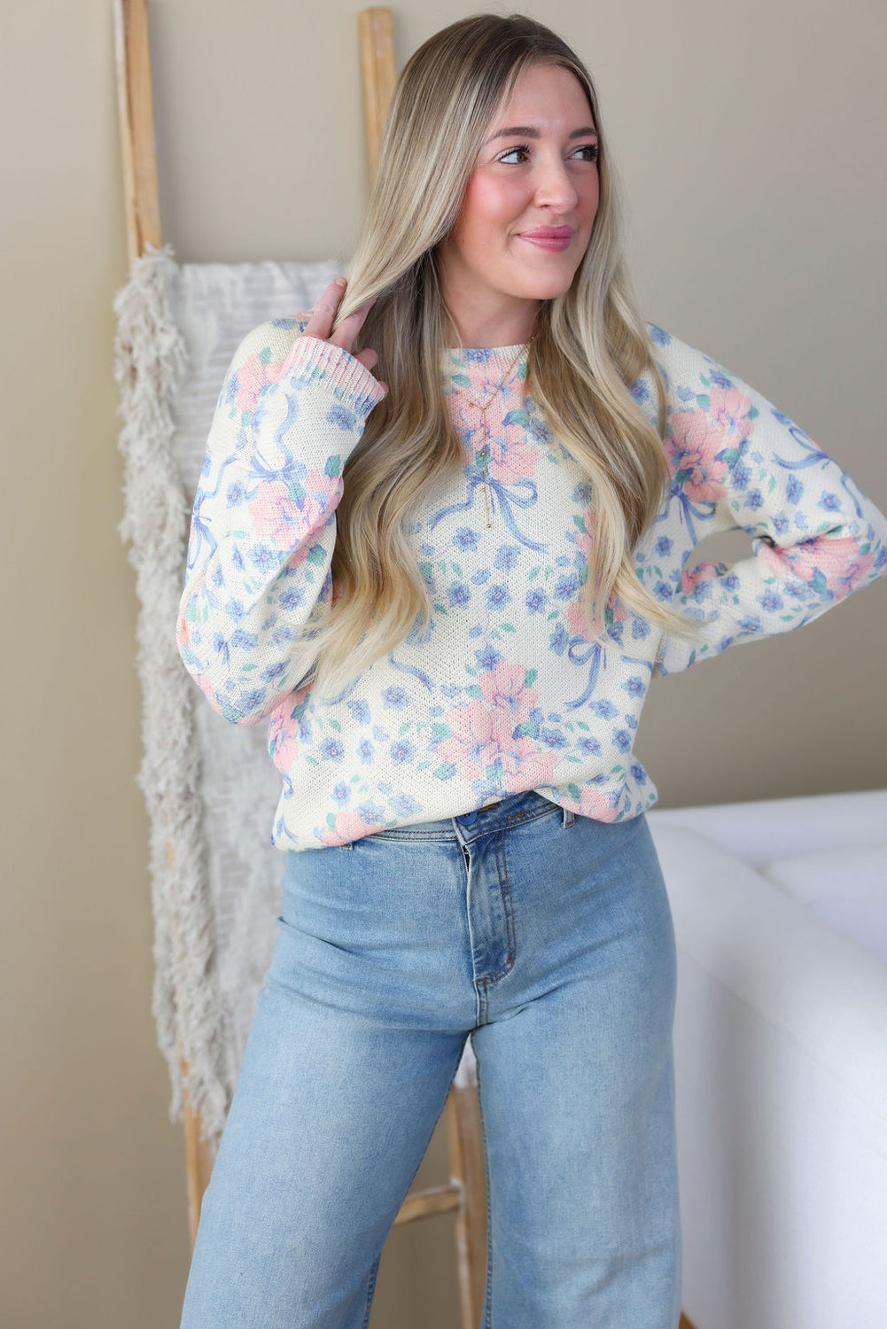 Sweet Blossom Knit Sweater