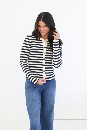 Kadie Striped Cardigan
