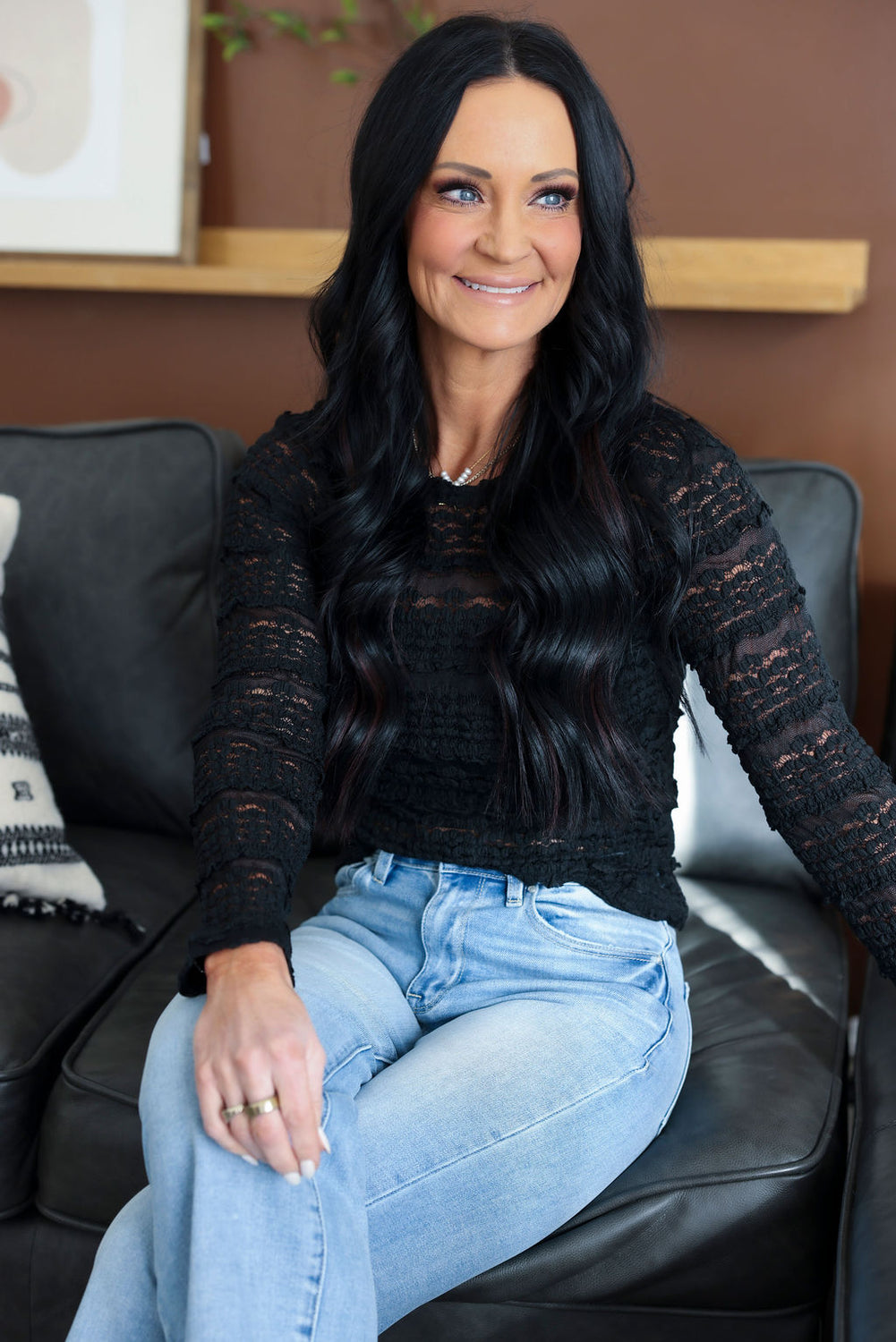 Tyrah Ruffle Lace Top