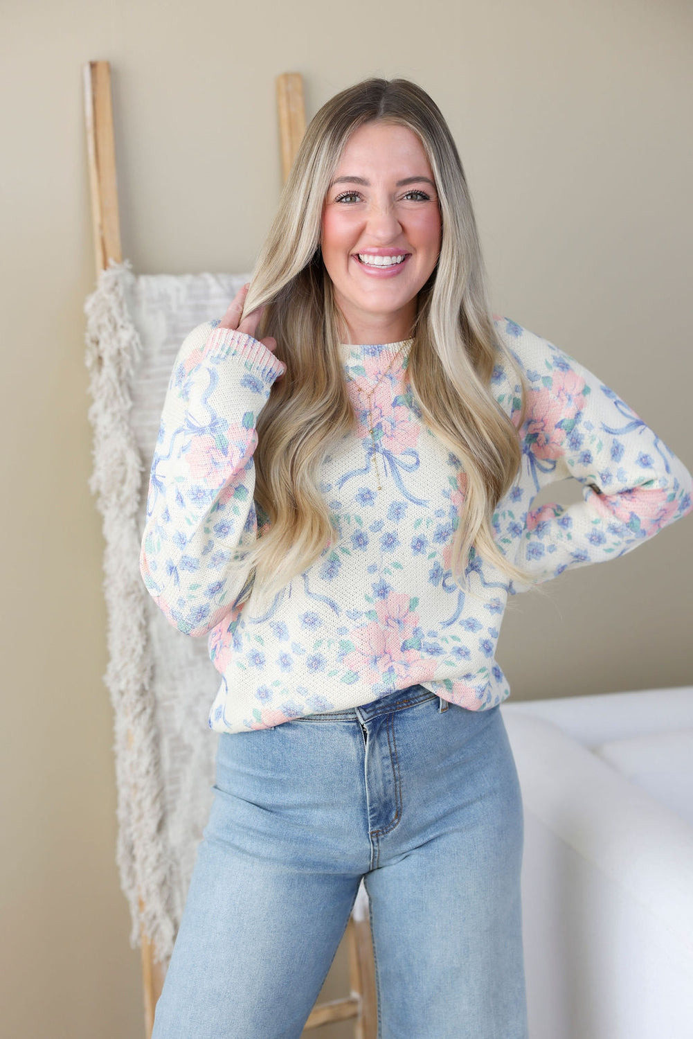 Sweet Blossom Knit Sweater