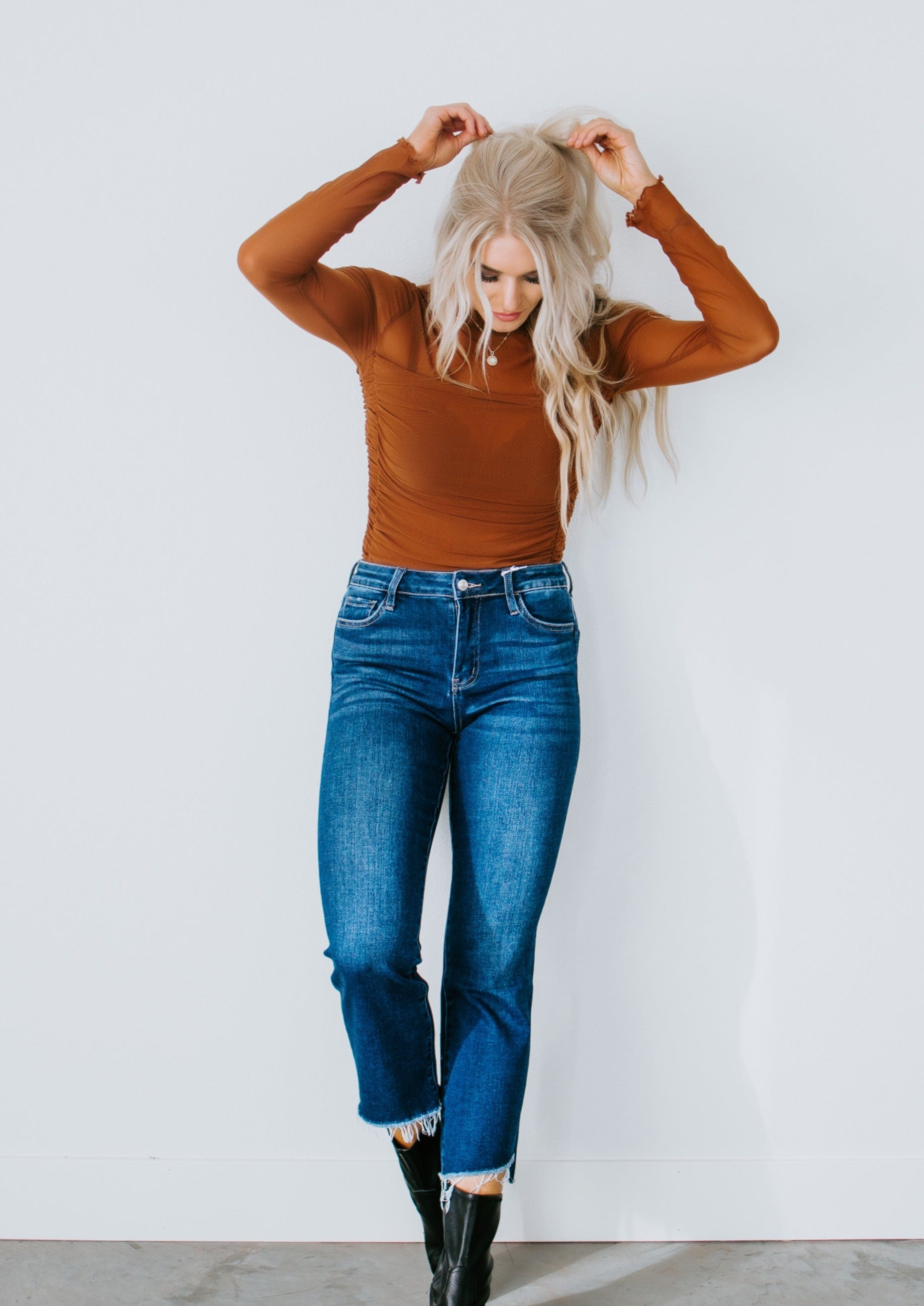 image of Gemma Crop Flare Jean