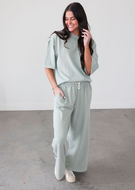 Lantana Wide Leg Sweatpant product view