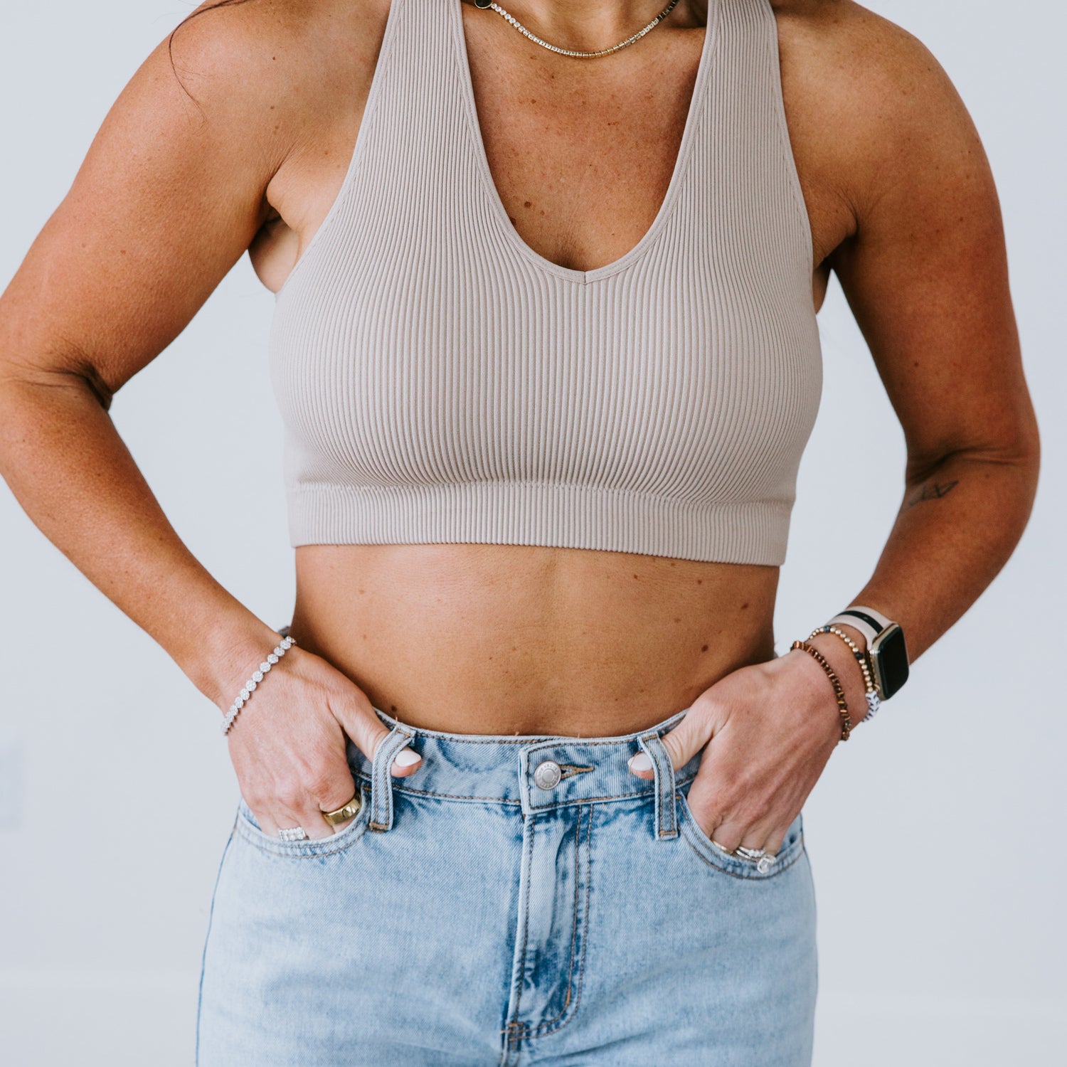 Teena Padded Crop Tank