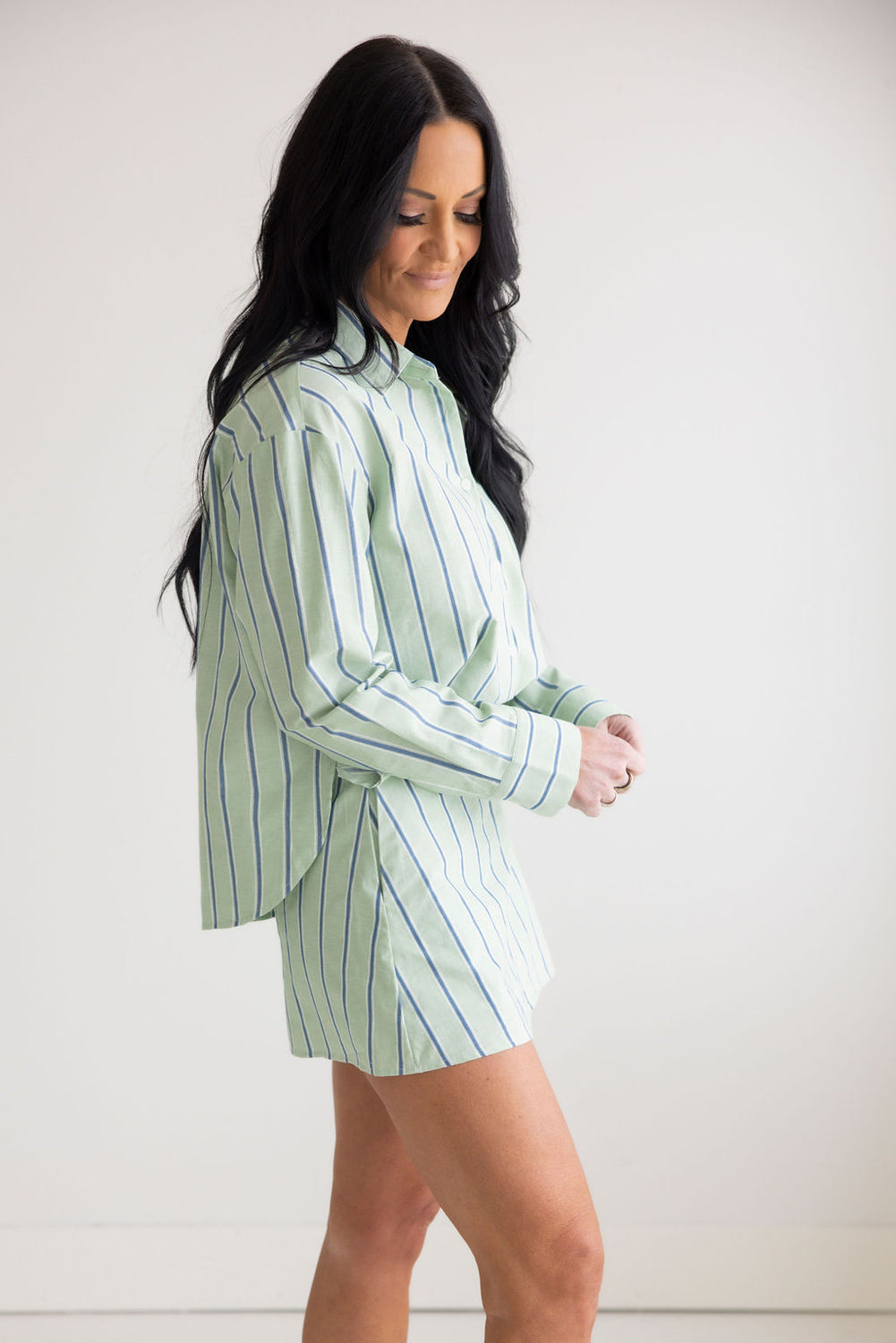 Liv Pinstripe Skirt Set