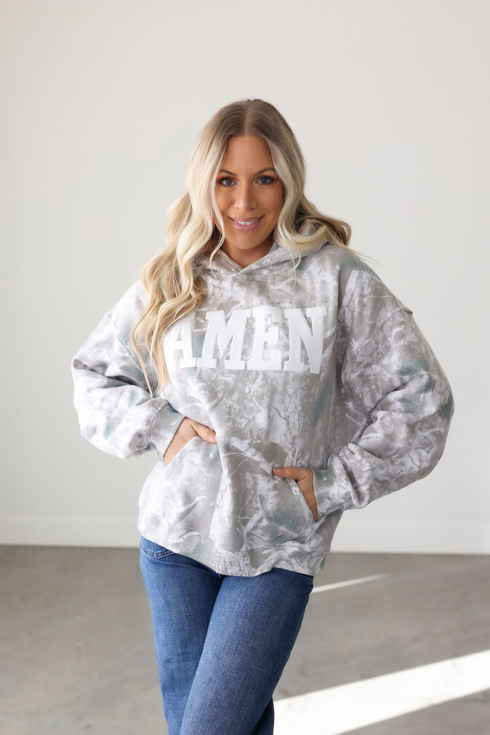 Amen Faded Camo Graphic Hoodie