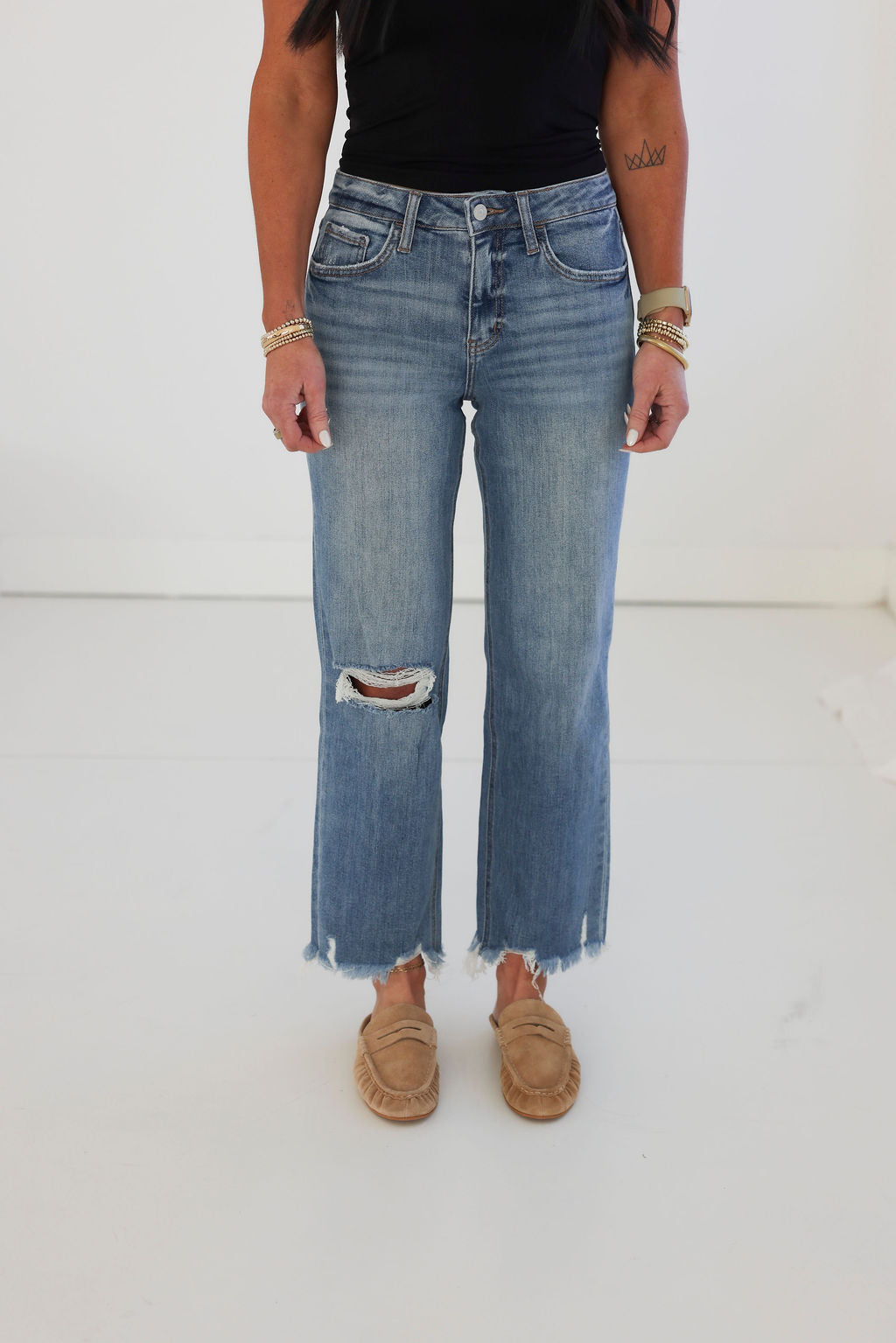 image of Addie Lovervet Wide Leg Jean