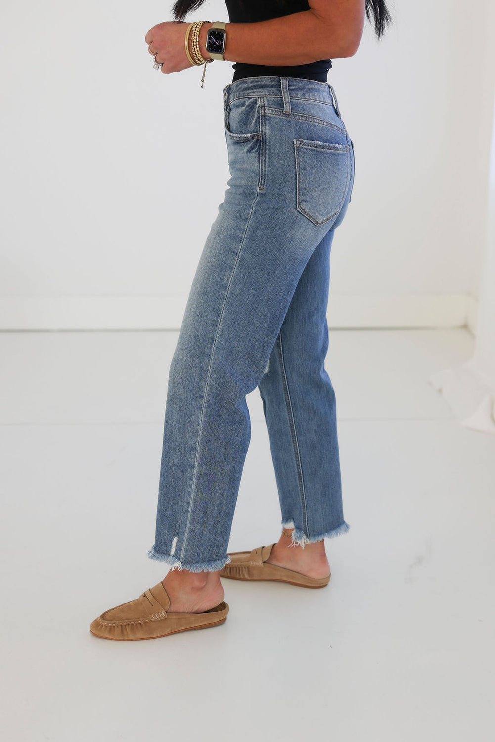 Addie Lovervet Wide Leg Jean