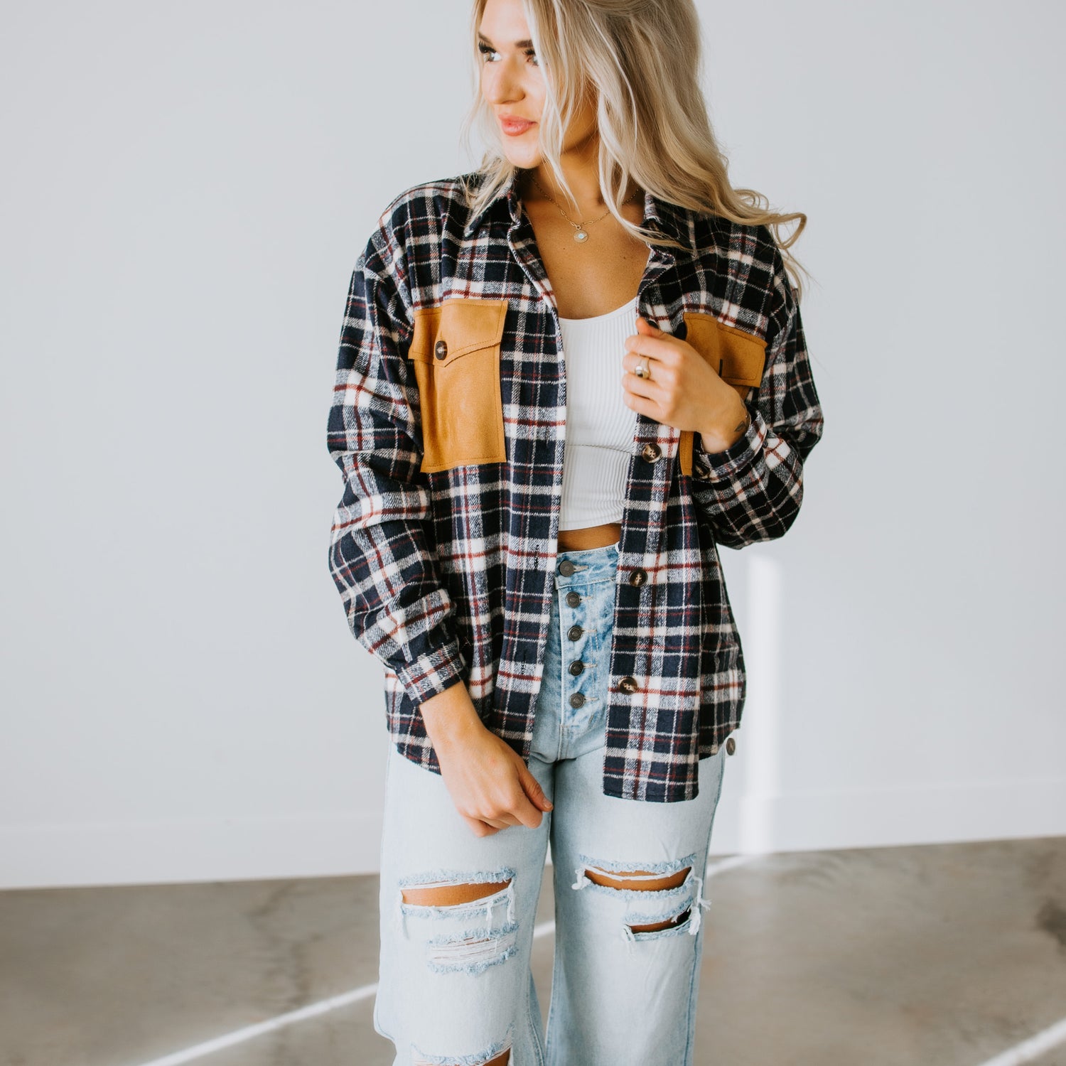 Dylin Plaid Shacket