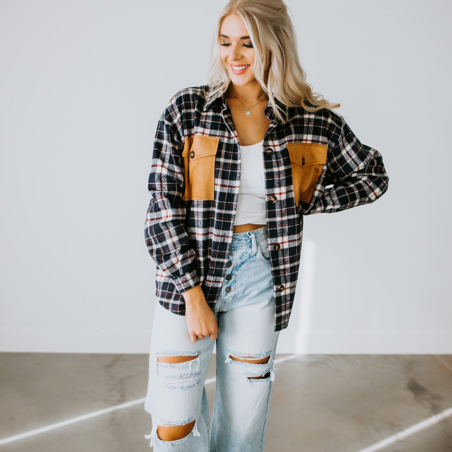 Dylin Plaid Shacket