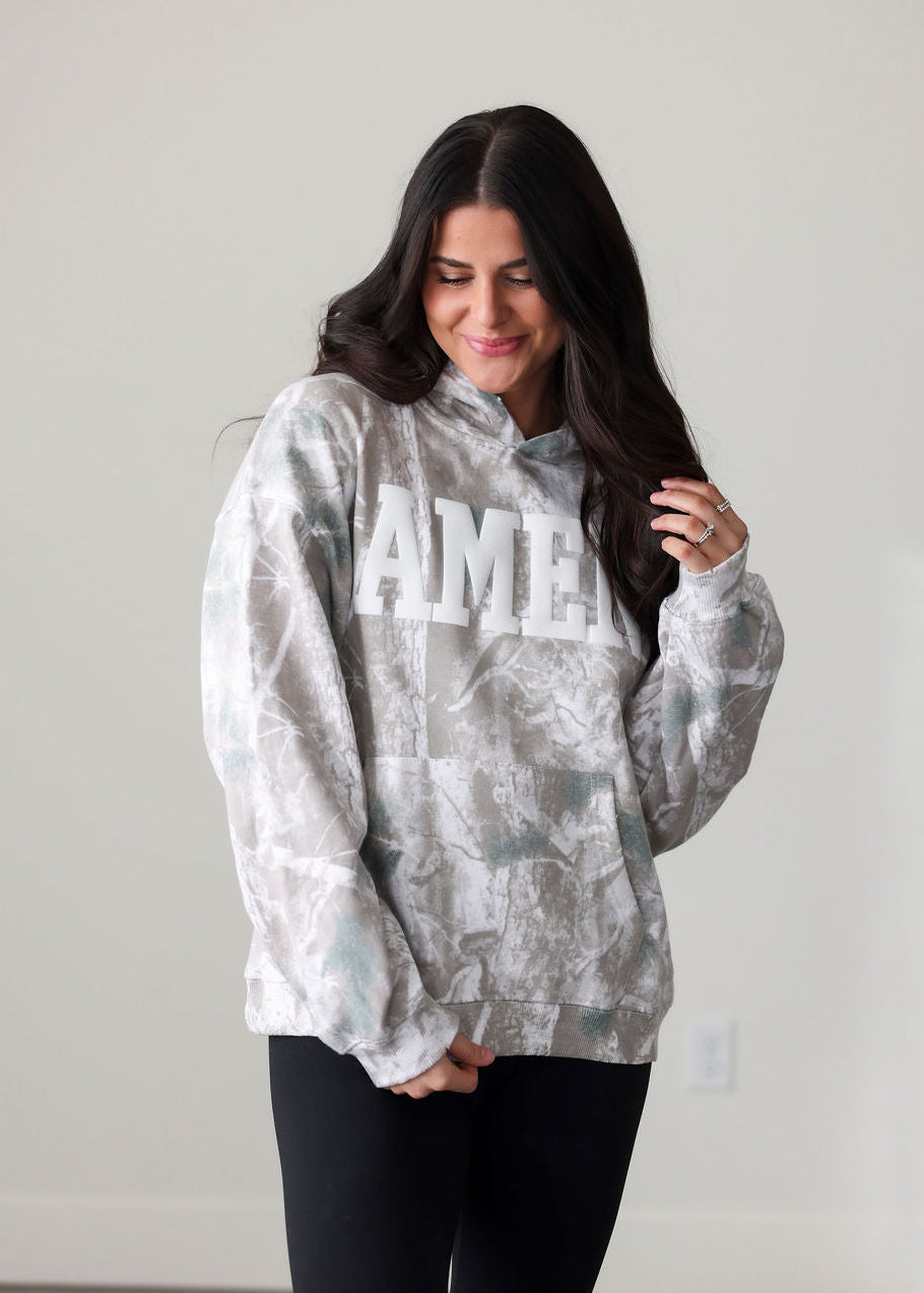 Amen Faded Camo Graphic Hoodie