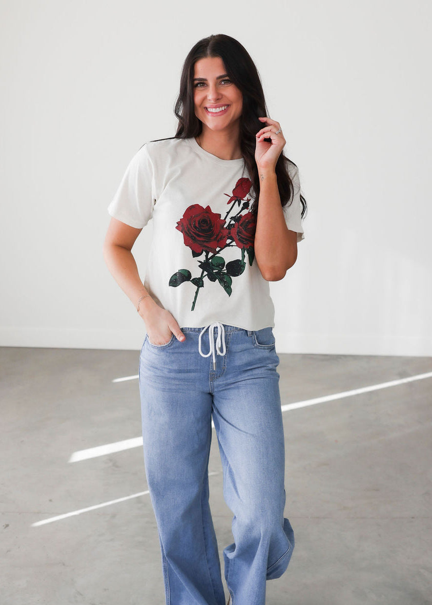 Vintage Rose Graphic Tee