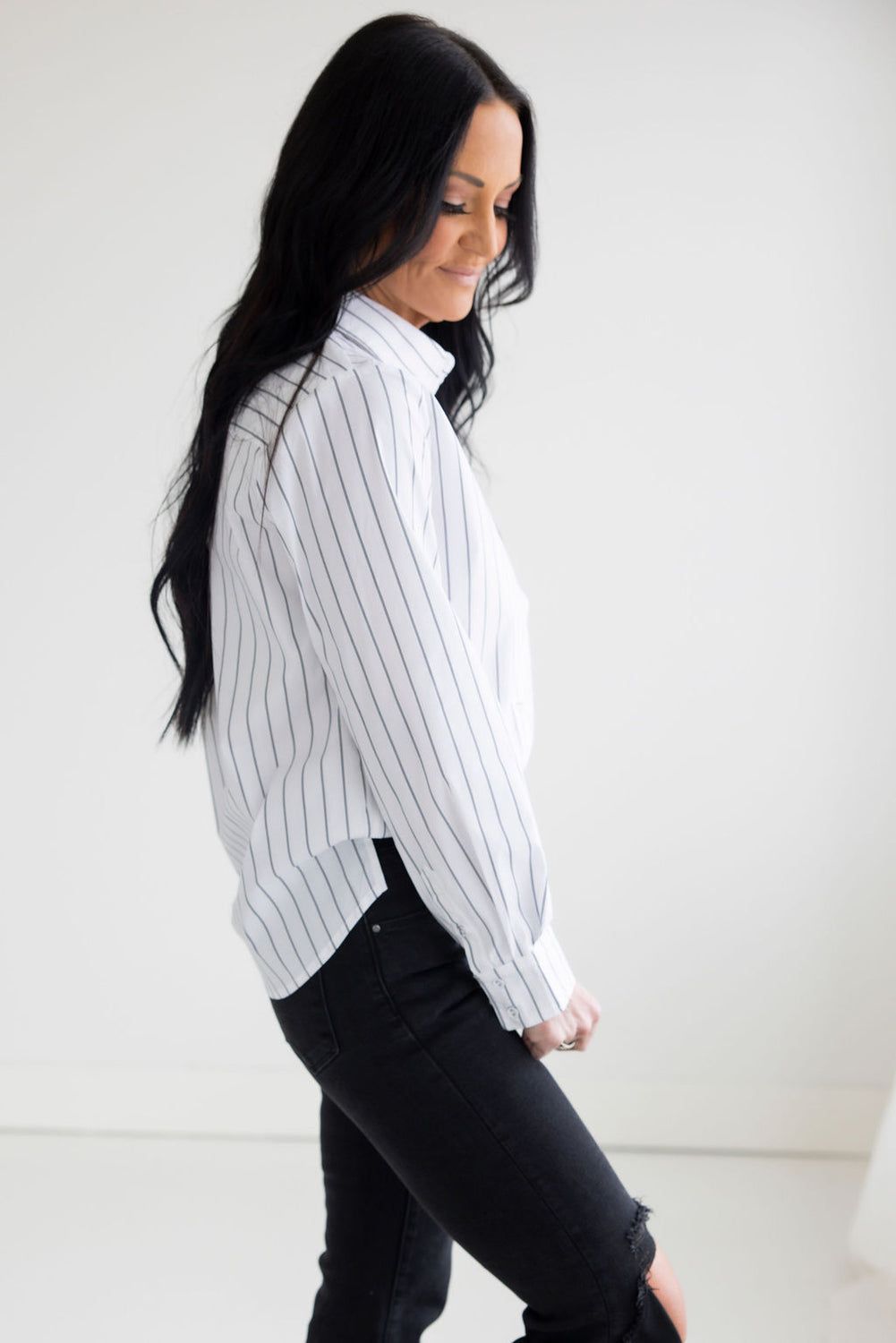 Winnie Striped Poplin Blouse