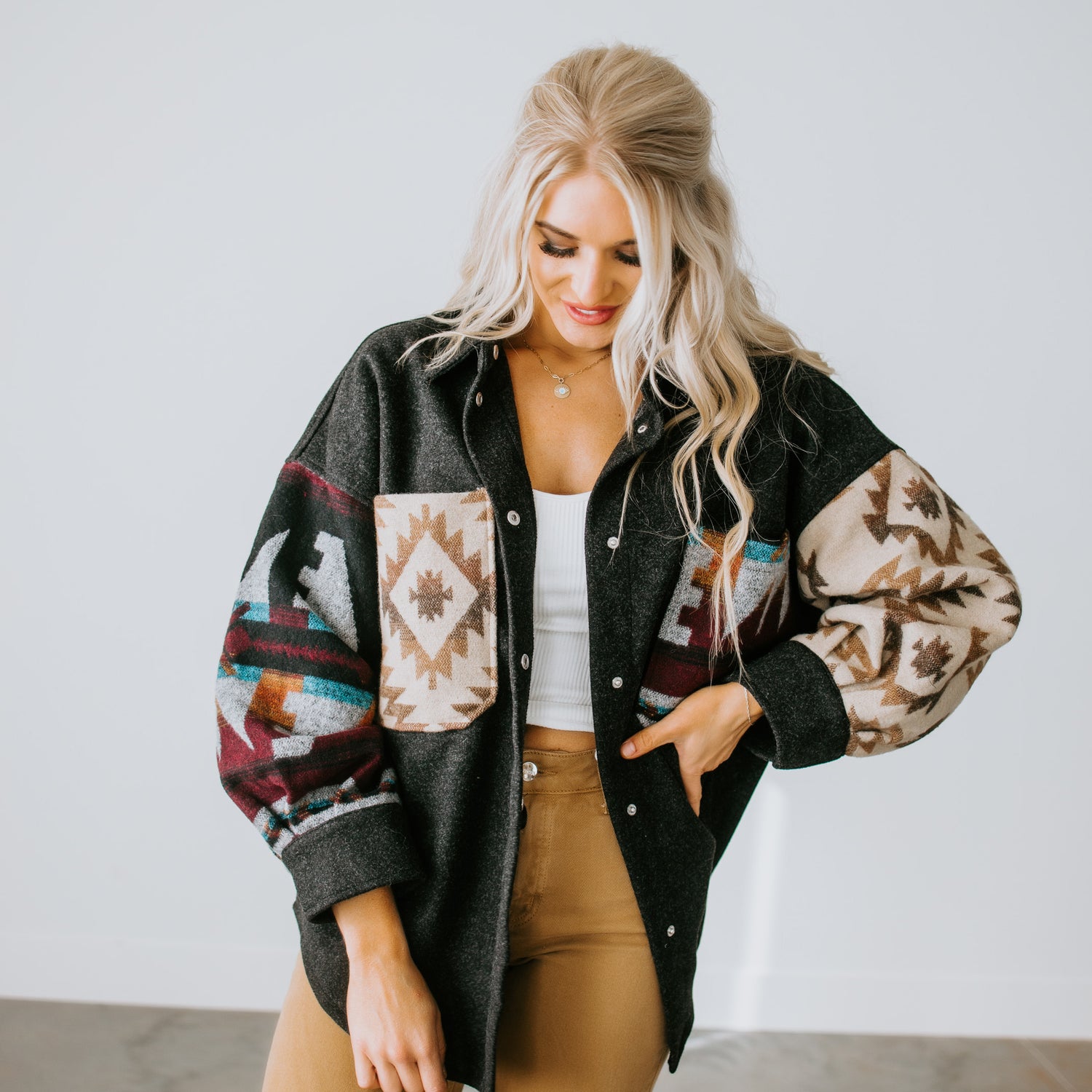 Kalli Western Print Jacket