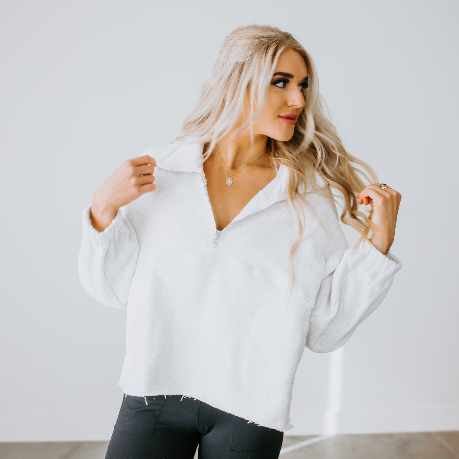 Raelynn Oversized Half-Zip Pullover