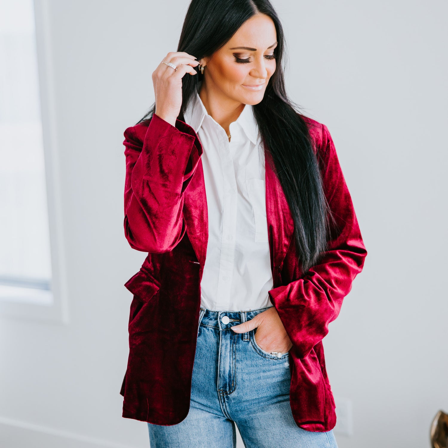 Noel Velvet Blazer