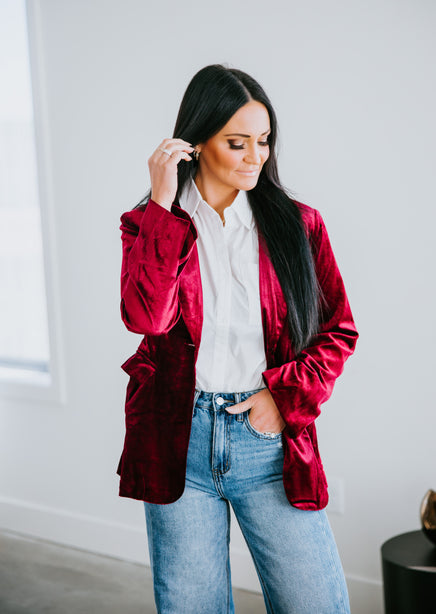 Noel Velvet Blazer