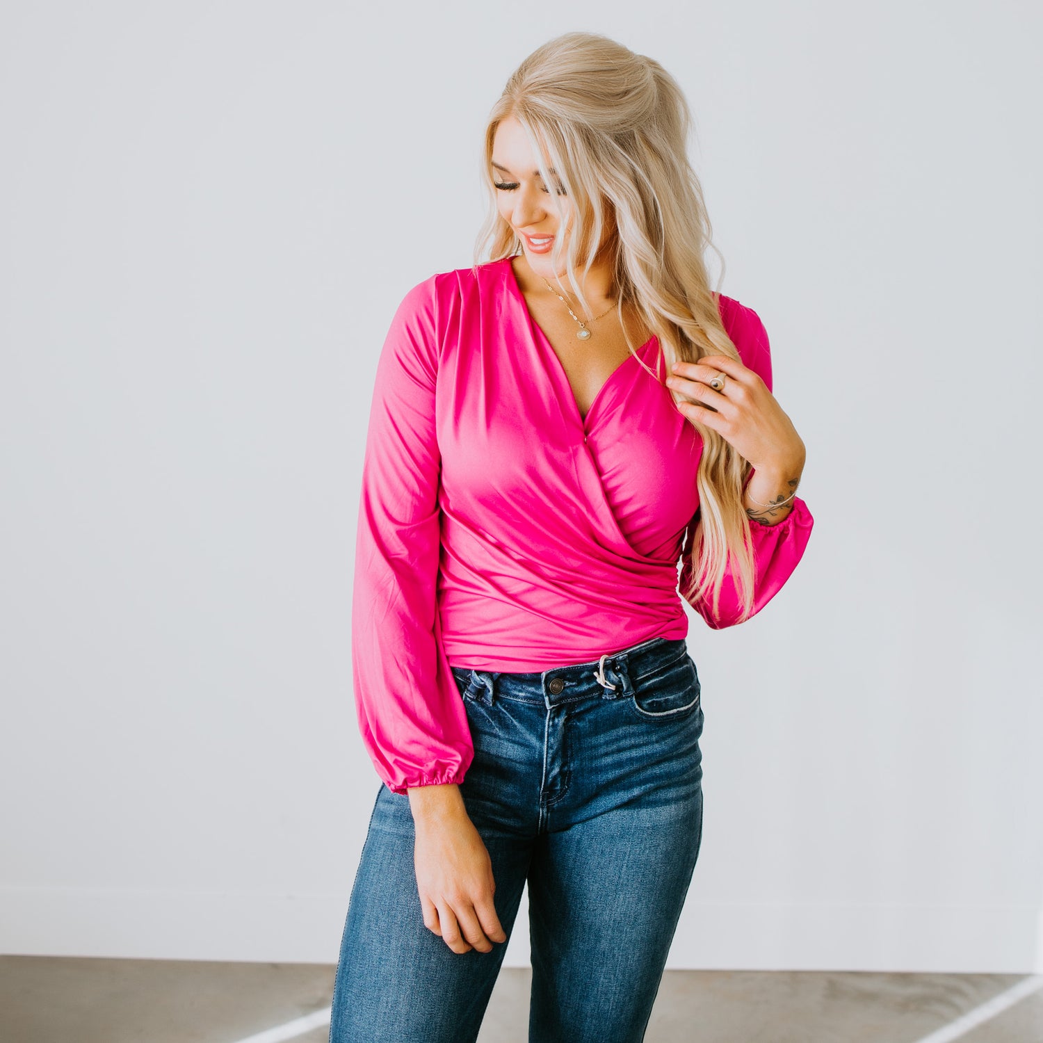 Danica Surplice Knit Top