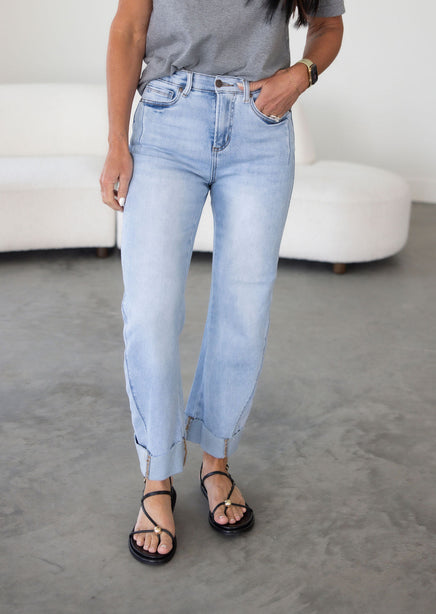 Taytem Saige Cuffed Straight Jean product view