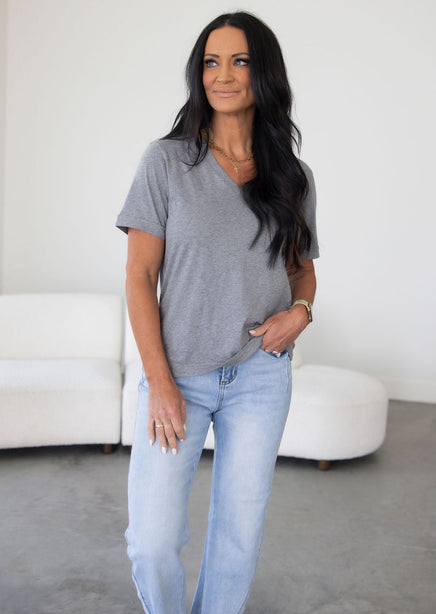 Essentials V-Neck Tee by Lily & Lottie product view