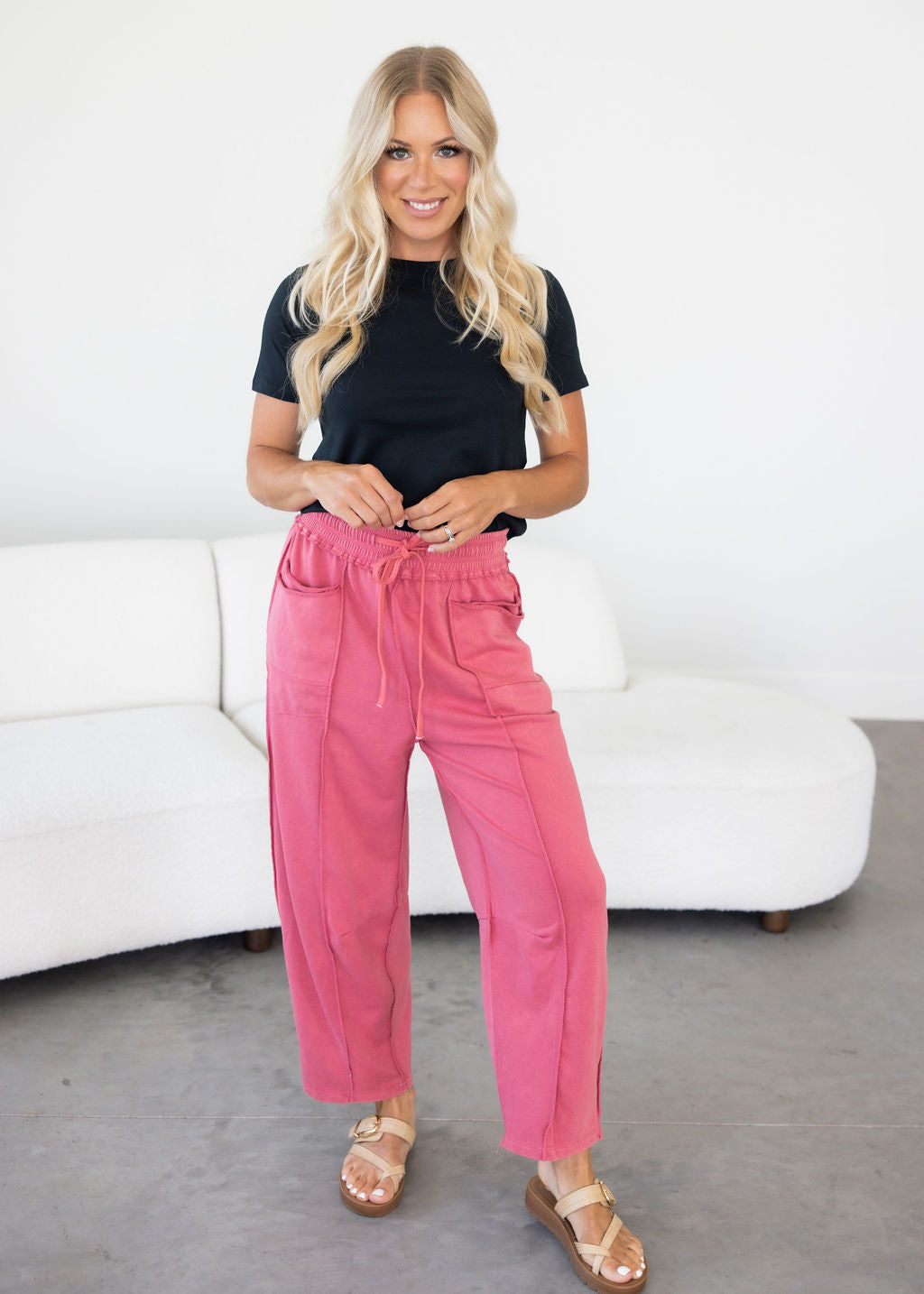 image of Brady Knit Barrel Pants