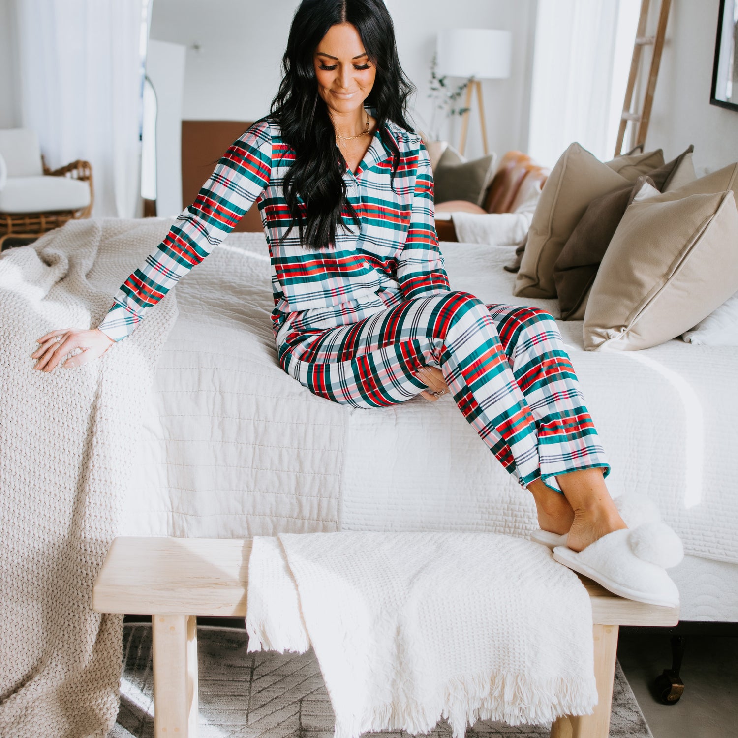 Tis the Season Plaid Pajama Set