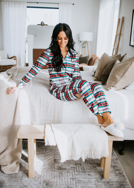 Tis the Season Plaid Pajama Set