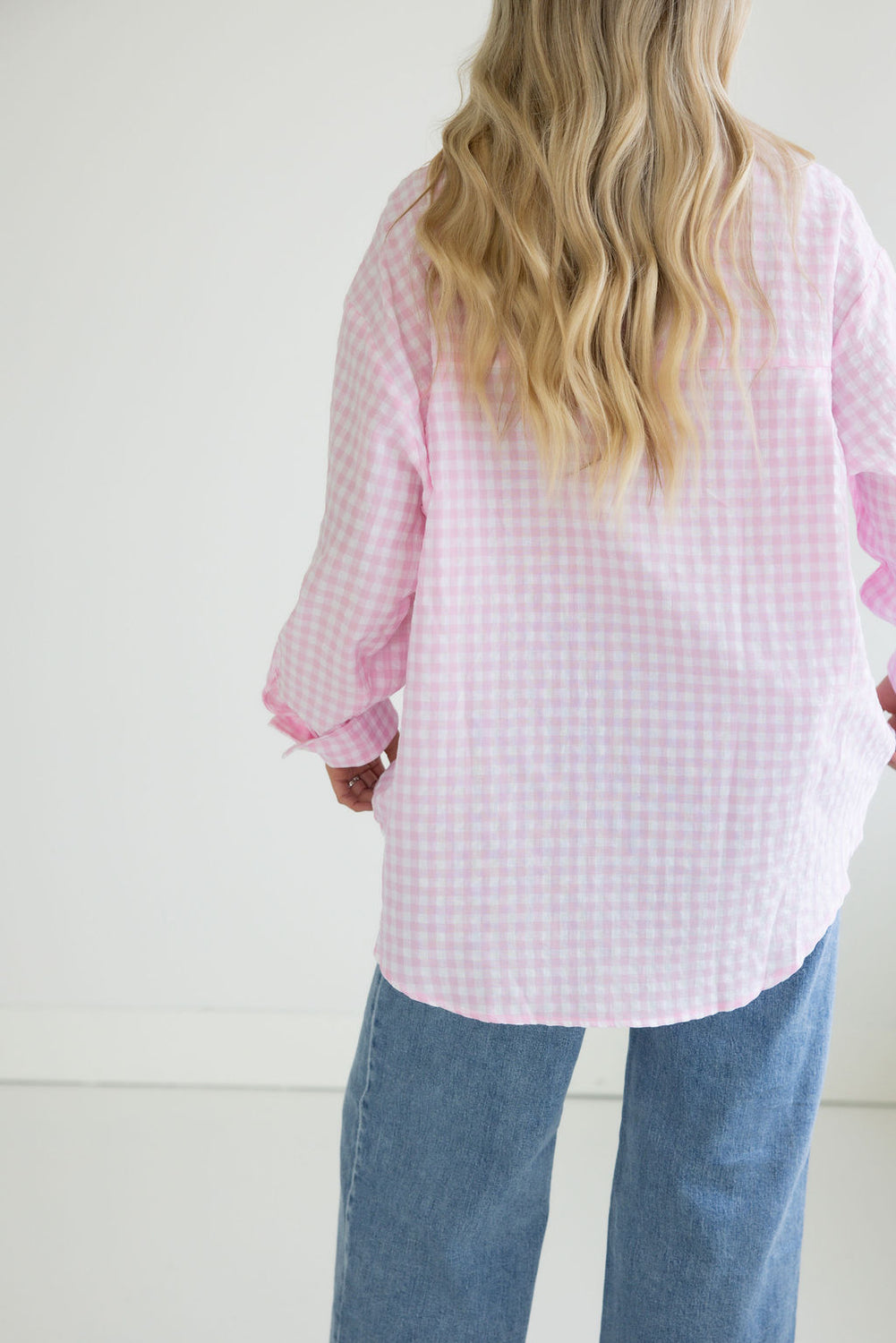 Britten Gingham Button Down Top