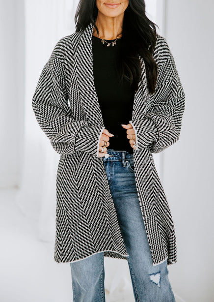 Donahue Herringbone Cardigan product view